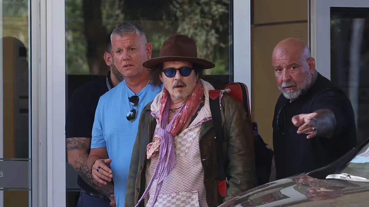 Así llegaba Johnny Depp al Palacio Municipal de La Plata