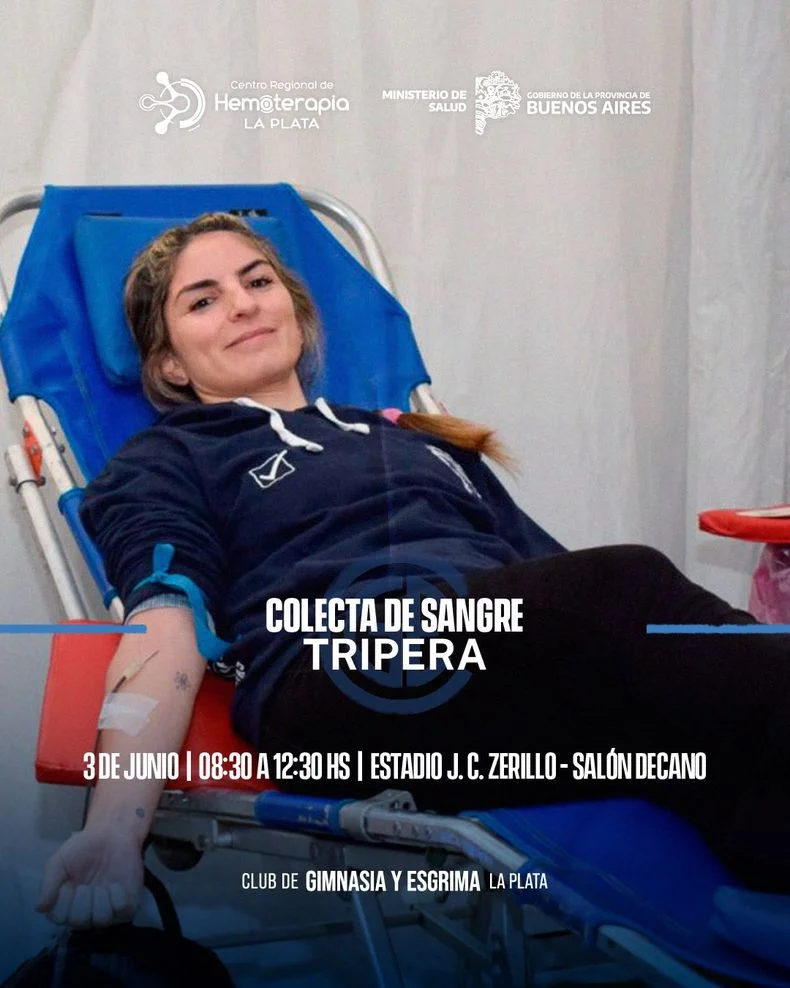 Gimnasia realizar&aacute; su tradicional donaci&oacute;n de sangre, este martes en el Bosque