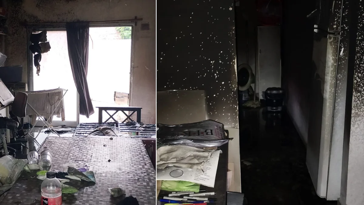 Estudiaban y se les incendió el departamento en La Plata
