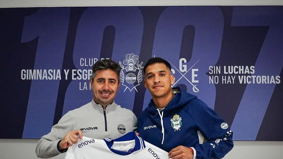 Gimnasia presentó a su último refuerzo en Estancia Chica