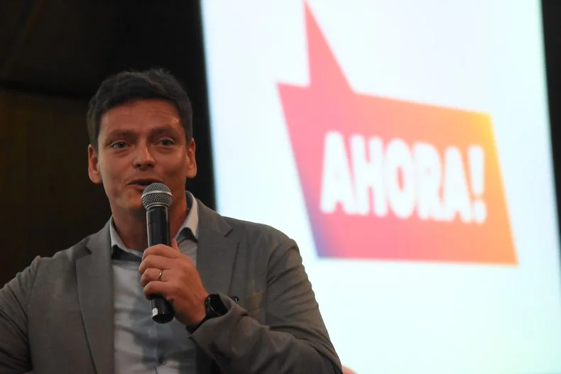 Pablo Nicoletti en el lanzamiento de Ahora