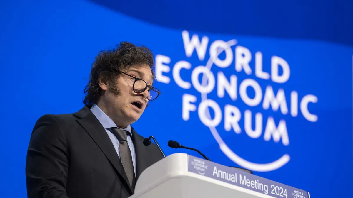 Milei en Davos: "El socialismo suena bien, pero termina mal"