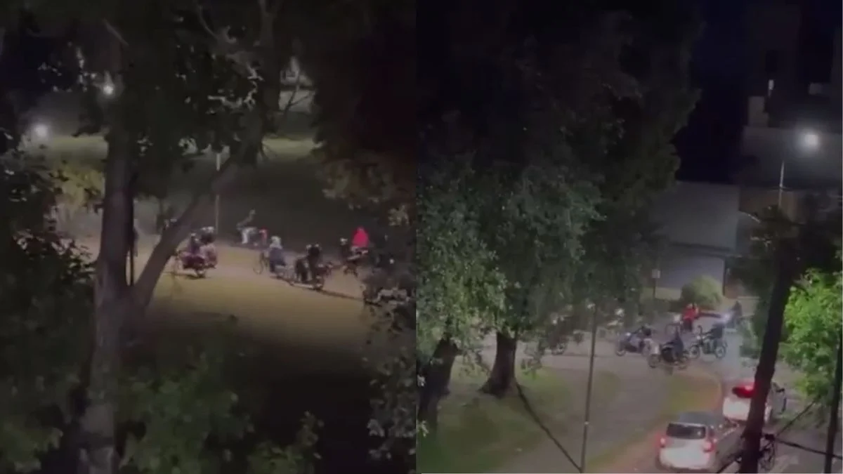 Indignación en el centro de La Plata por una mega caravana de motos