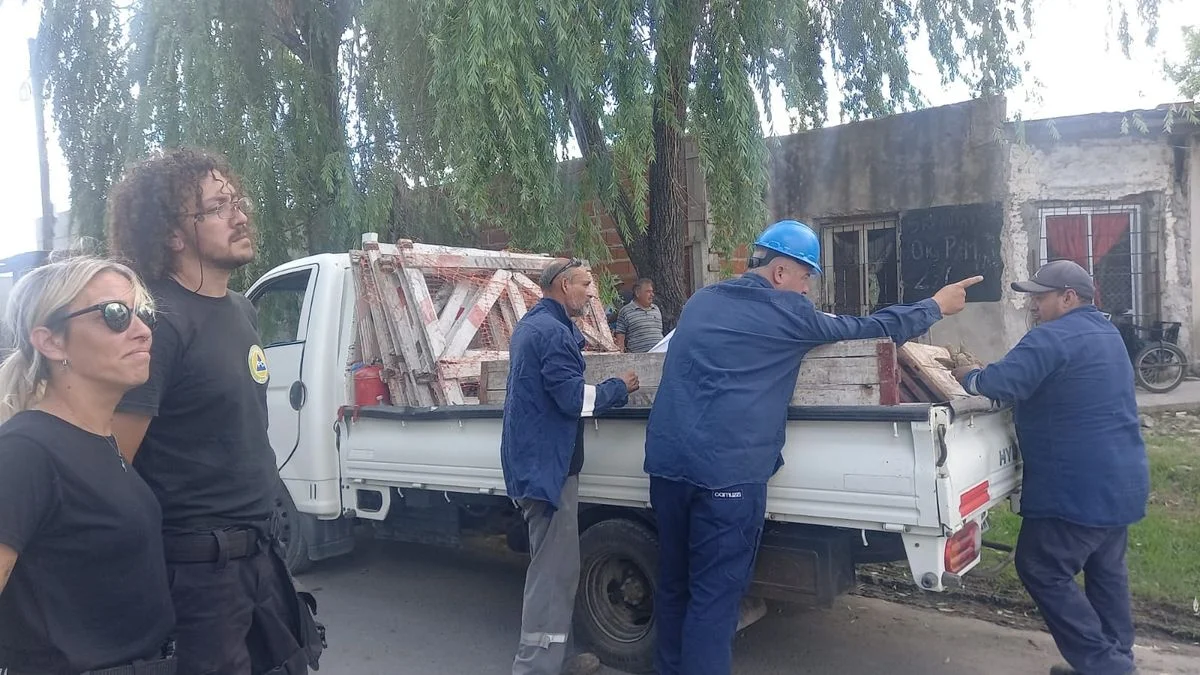 Gran pérdida de gas y evacuados en Villa Elvira