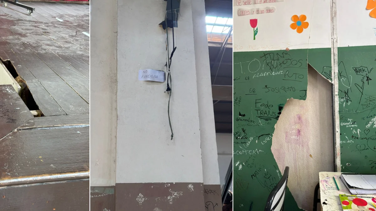 Fuerte reclamo en una Escuela de La Plata: "Queremos estudiar en lugar digno"