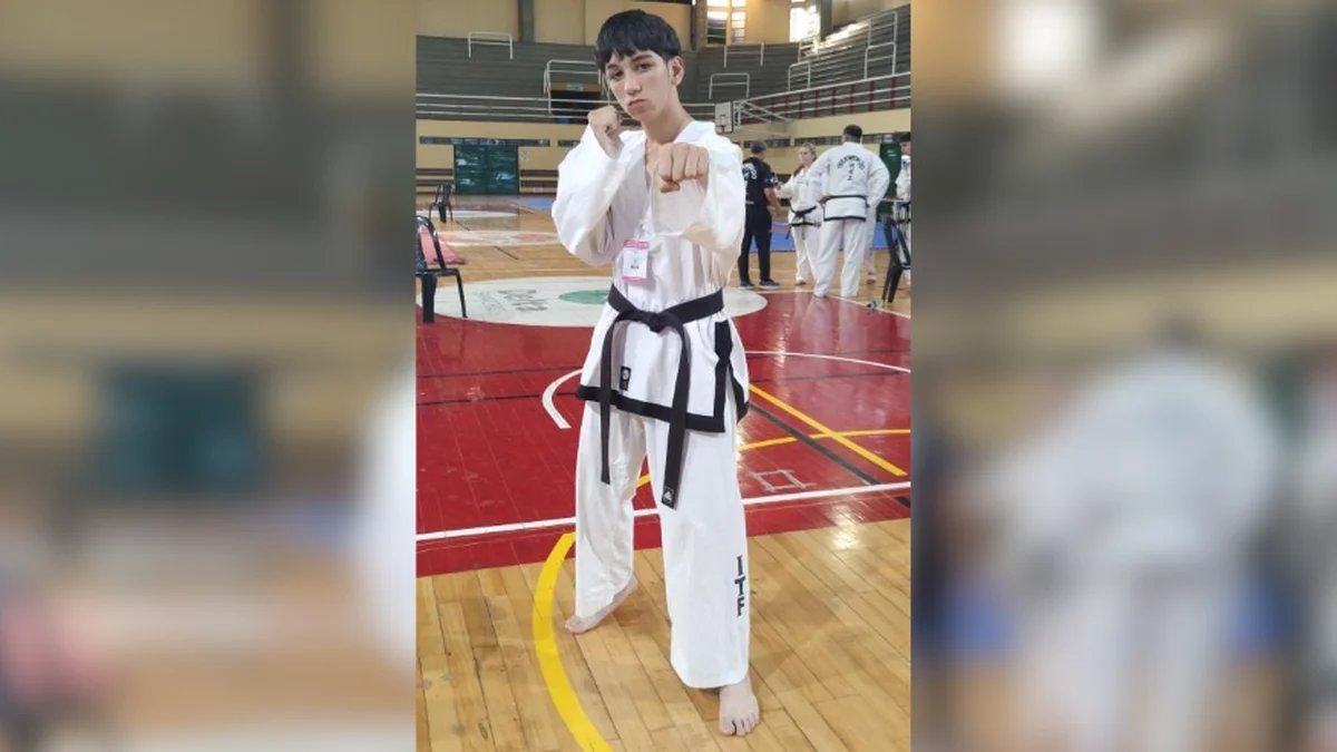 Francisco Tachi representará a Berisso en el Mundial de Taekwondo en España
