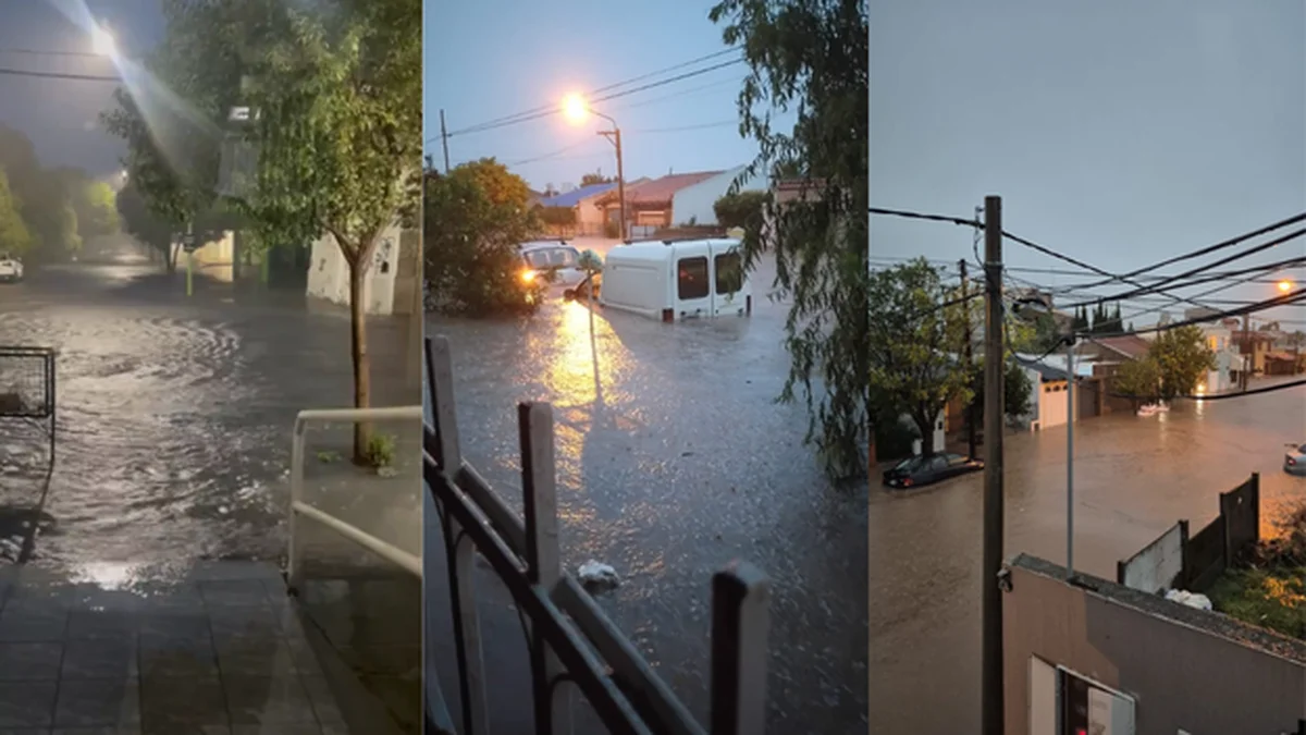 Bahía Blanca bajo el agua: temporal, graves inundaciones y en "alerta roja"