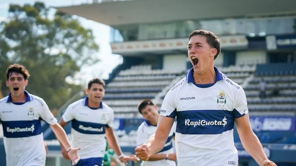 Barros Schelotto en Gimnasia: el hijo de Guillermo convirtió su primer gol