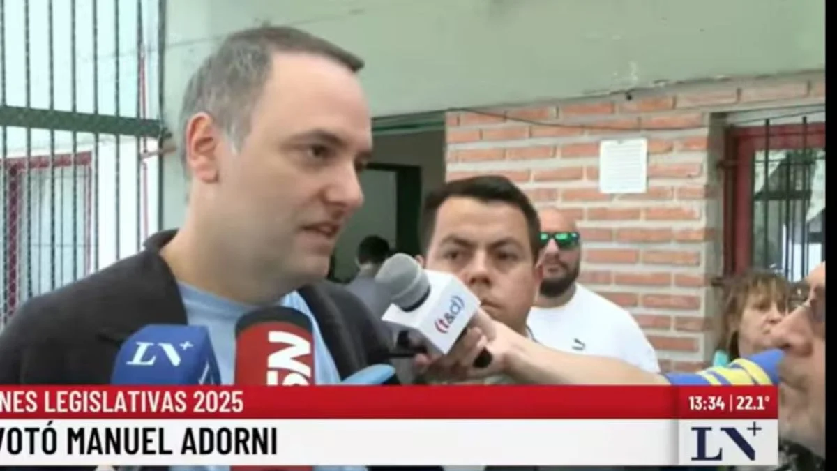 El tenso momento que vivió Manuel Adorni cuando fue a votar