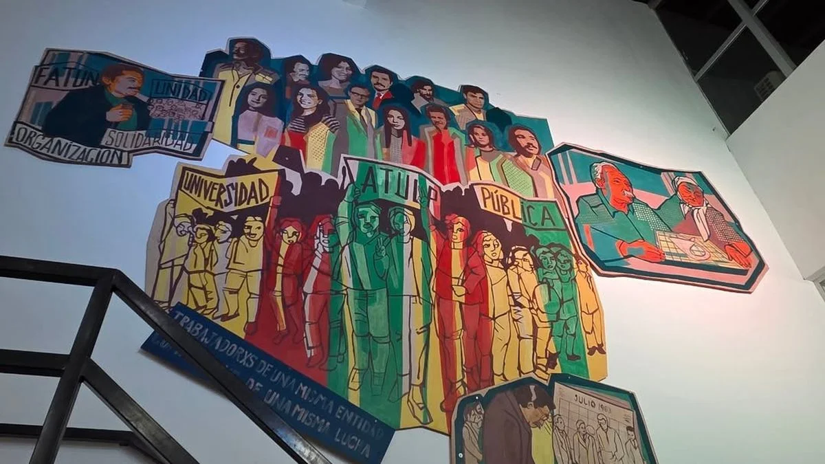 Inauguraron un mural en homenaje a trabajadores de la UNLP desaparecidos durante la dictadura militar