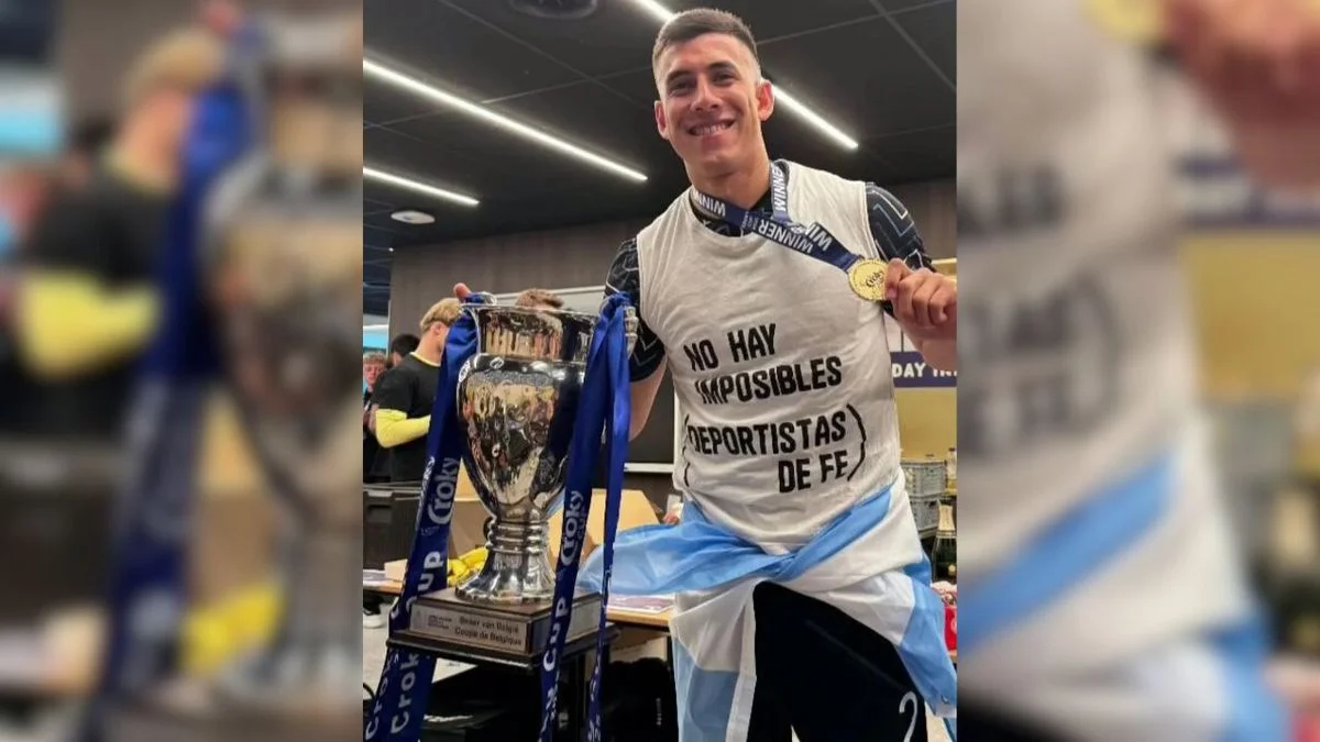 Zaid Romero se coronó campeón en el fútbol de Bélgica