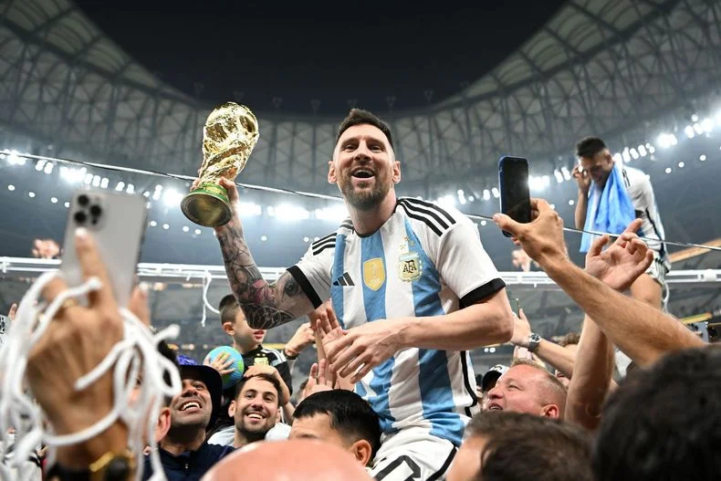 Lionel Messi en su mejor momento con la Selecci&oacute;n Argentina: Campe&oacute;n del mundo