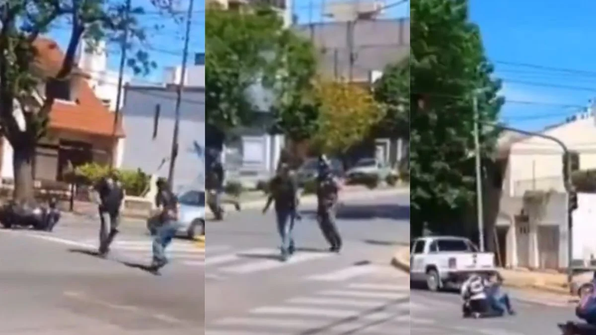 Escena de terror en La Plata: un grupo de motociclistas se enfrentaron a tiros