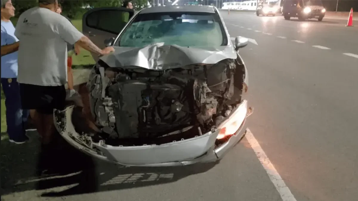 Violento accidente en la Autopista Buenos Aires - La Plata