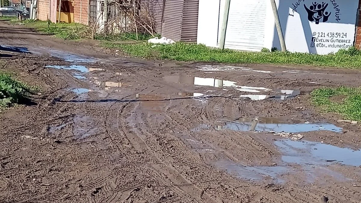 Vecinos de La Plata reclaman por el mal estado de una calle