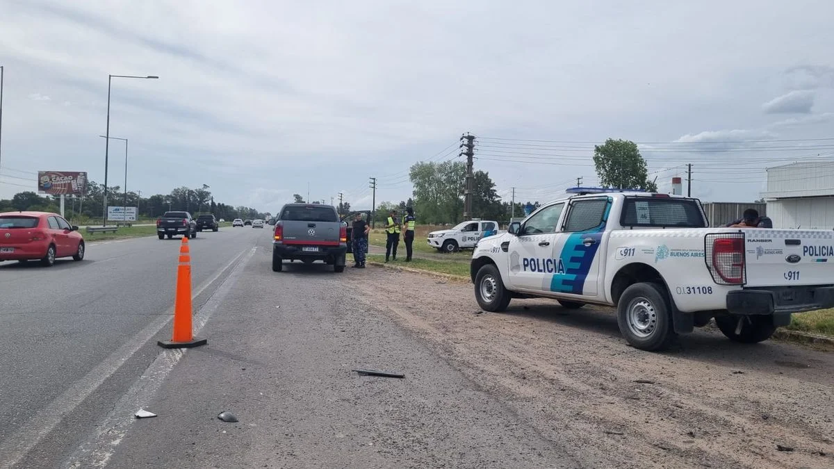 Mañana accidentada en La Plata: penitenciarios protagonizaron un choque en Ruta 2