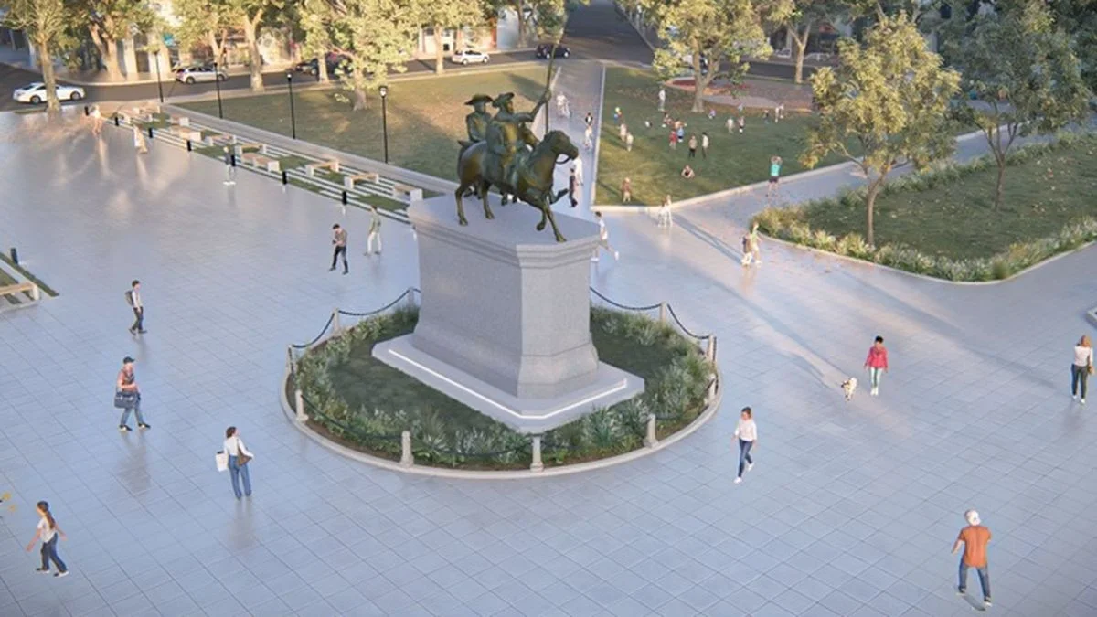 Vía libre para el Municipio: podrá remover el "Monumento a la Fraternidad" de Plaza España