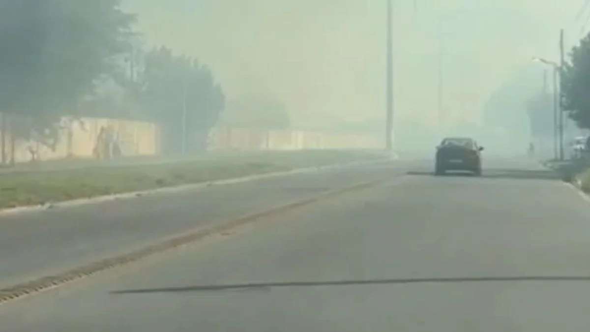 Voraz incendio en los talleres de Los Hornos: alcanzó el mural de Maradona y el humo invade la ciudad
