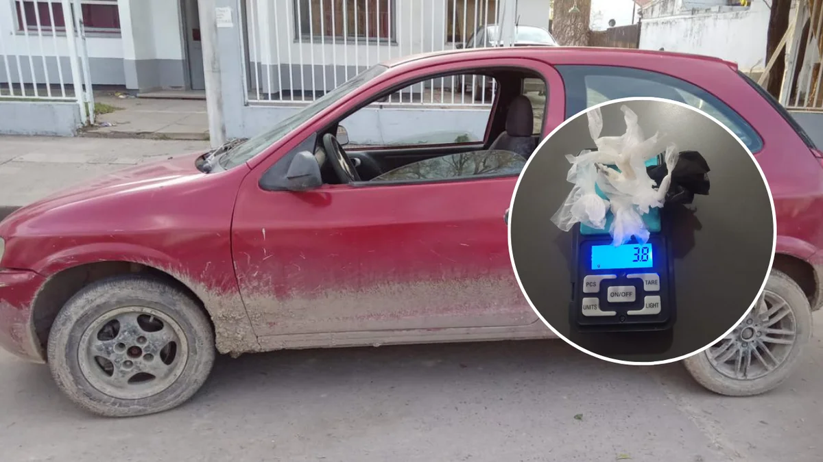 Presos por llevar cocaina a bordo de un auto robado en Berisso
