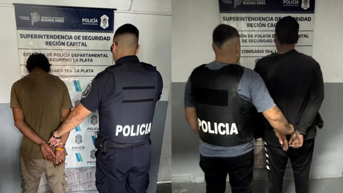 Robo en Gonnet: detuvieron a dos delincuentes con un amplio prontuario y una pistola de policía