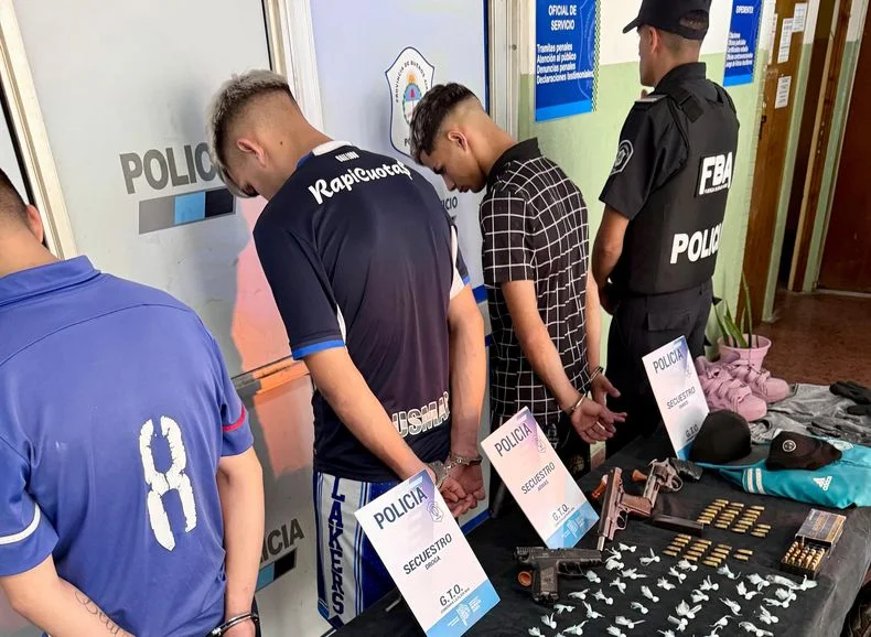 Los delincuentes detenidos en La Plata