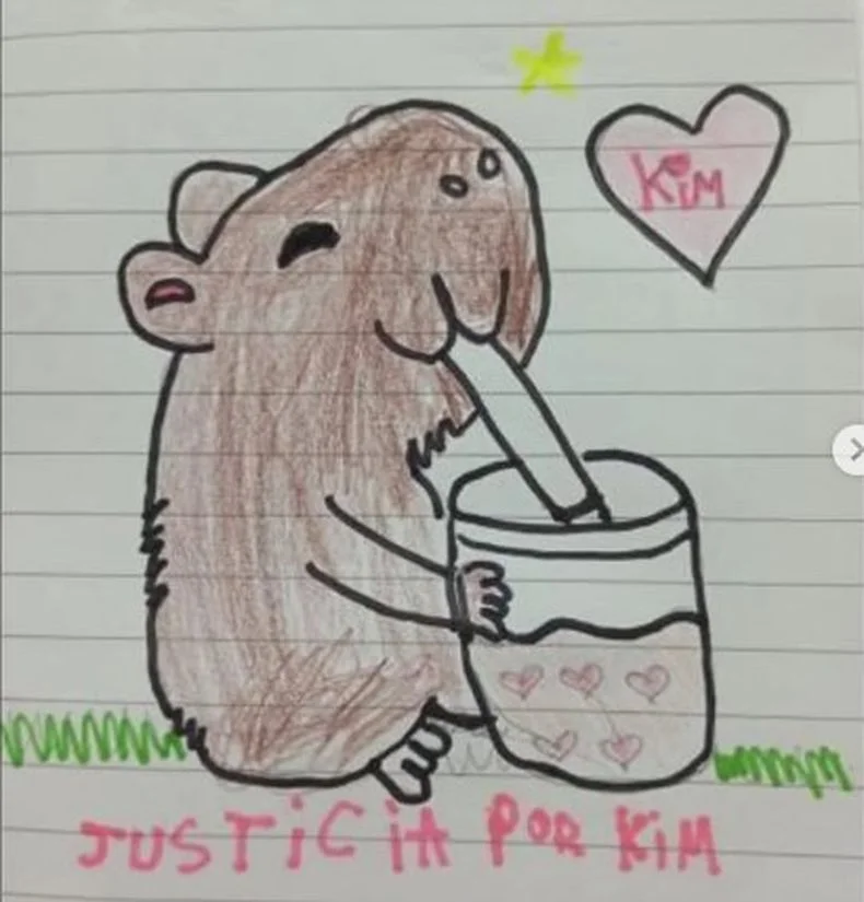 Habrá dibujos realizados por niños de La Plata en apoyo a la familia de Kim Gómez