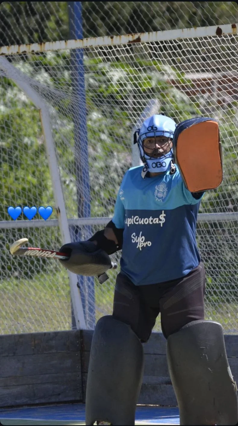 Agust&iacute;n Isla, necesita dadores de sangre. Es jugador de hockey de Gimnasia