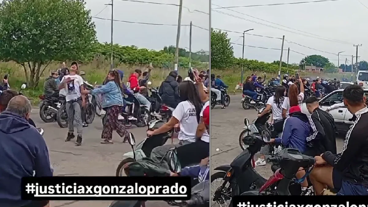 Masiva caravana para despedir al joven baleado en Villa Elvira