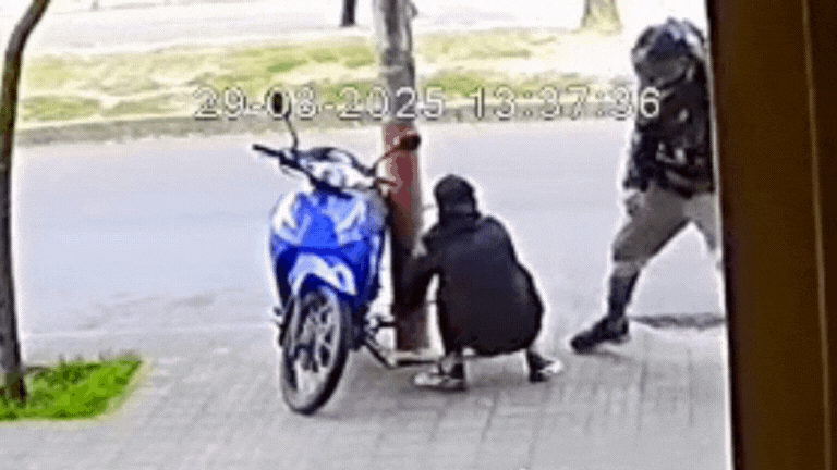 Se robaron una moto a plena luz del día en La Plata