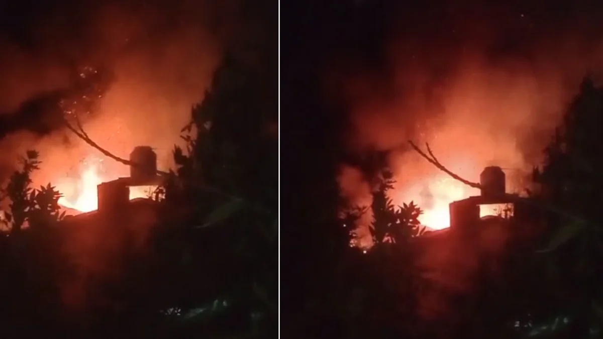 Impresionante incendio alertó a vecinos de La Loma