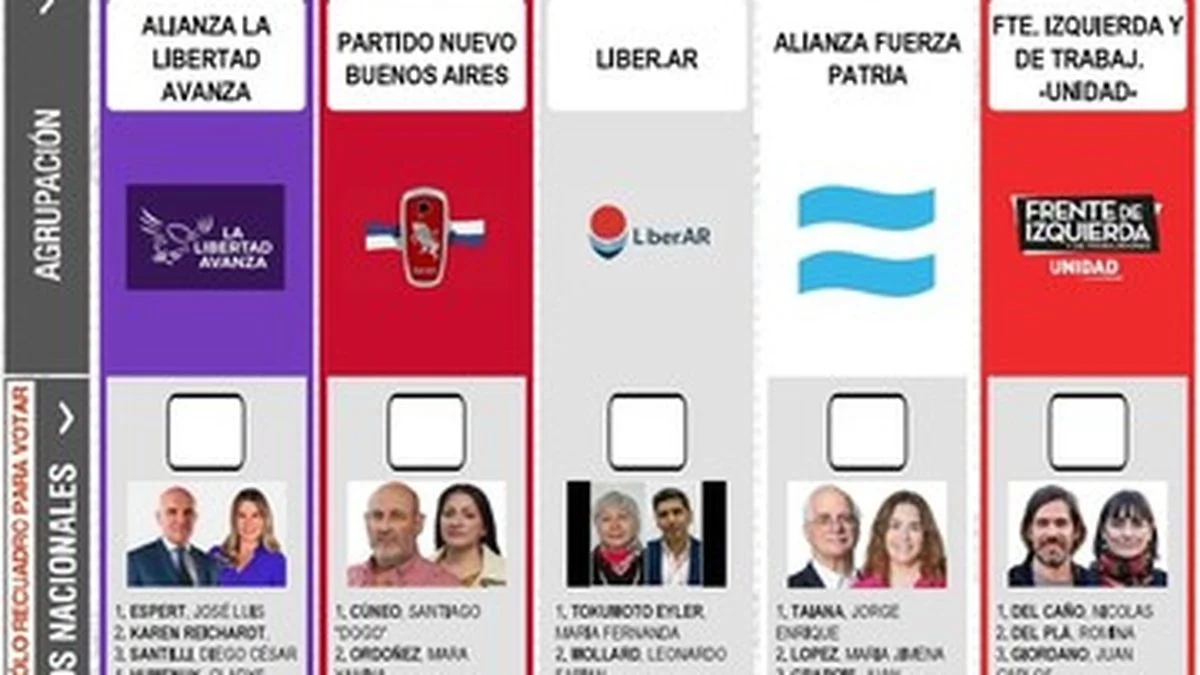 Cambiaron la ubicación de Fuerza Patria en la Boleta Única de Papel