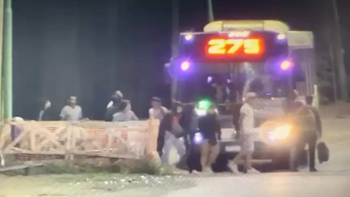 Cinco personas detenidas por arrojar piedras a un micro en Ensenada