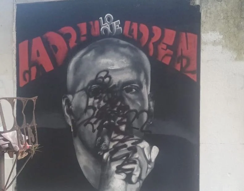 El mural de Juan Sebastián Verón que únicamente duró tres días