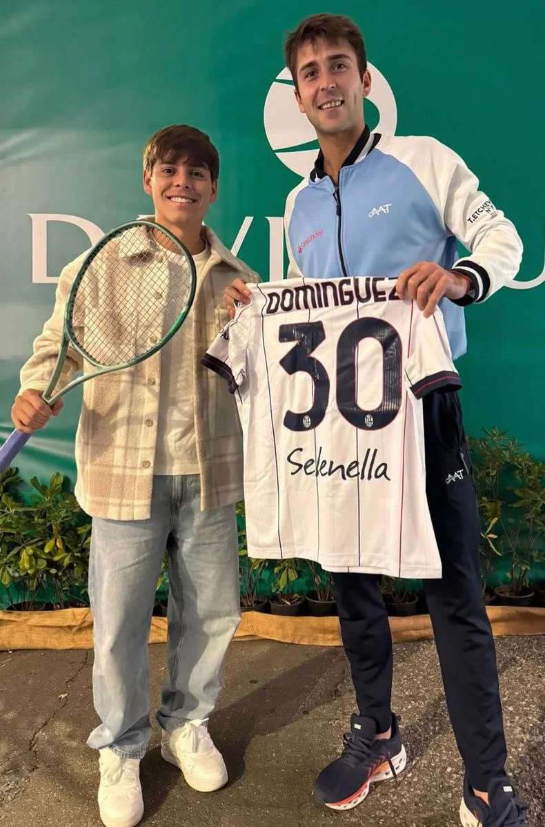 Benjam&iacute;n Dom&iacute;nguez y Tom&aacute;s Etcheverry, juntos en Bologna, Italia