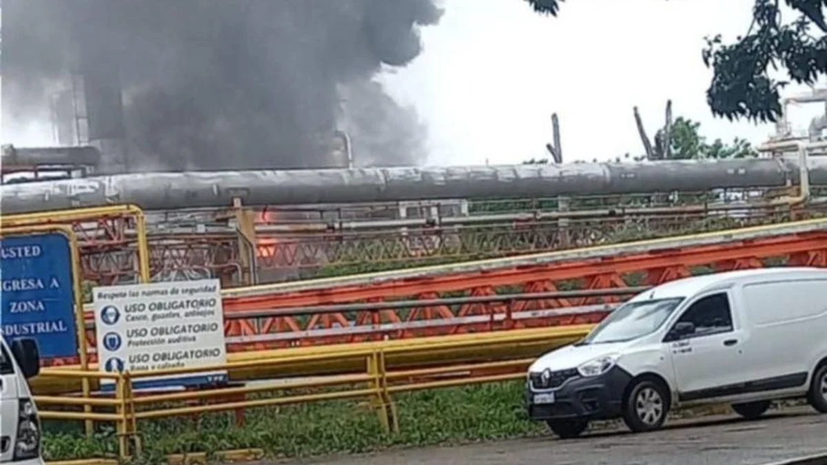 Se registró un incendio en la refinería de YPF