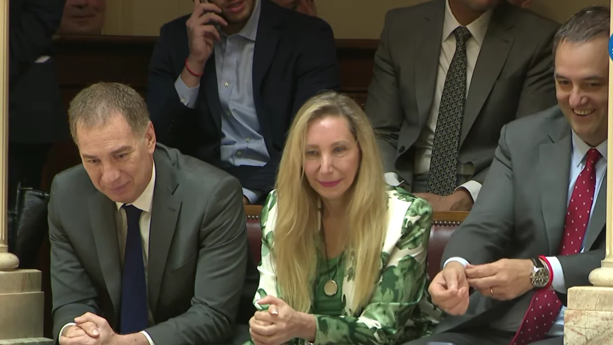 Karina Milei y Adorni desafiaron a Villarruel y asistieron a la jura de Bullrich en el Senado