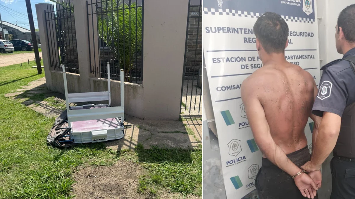 Robó un metegol y los vecinos de Berisso lo atraparon