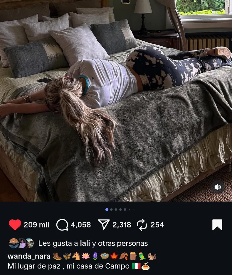 El like de Lali Esp&oacute;sito a Wanda Nara