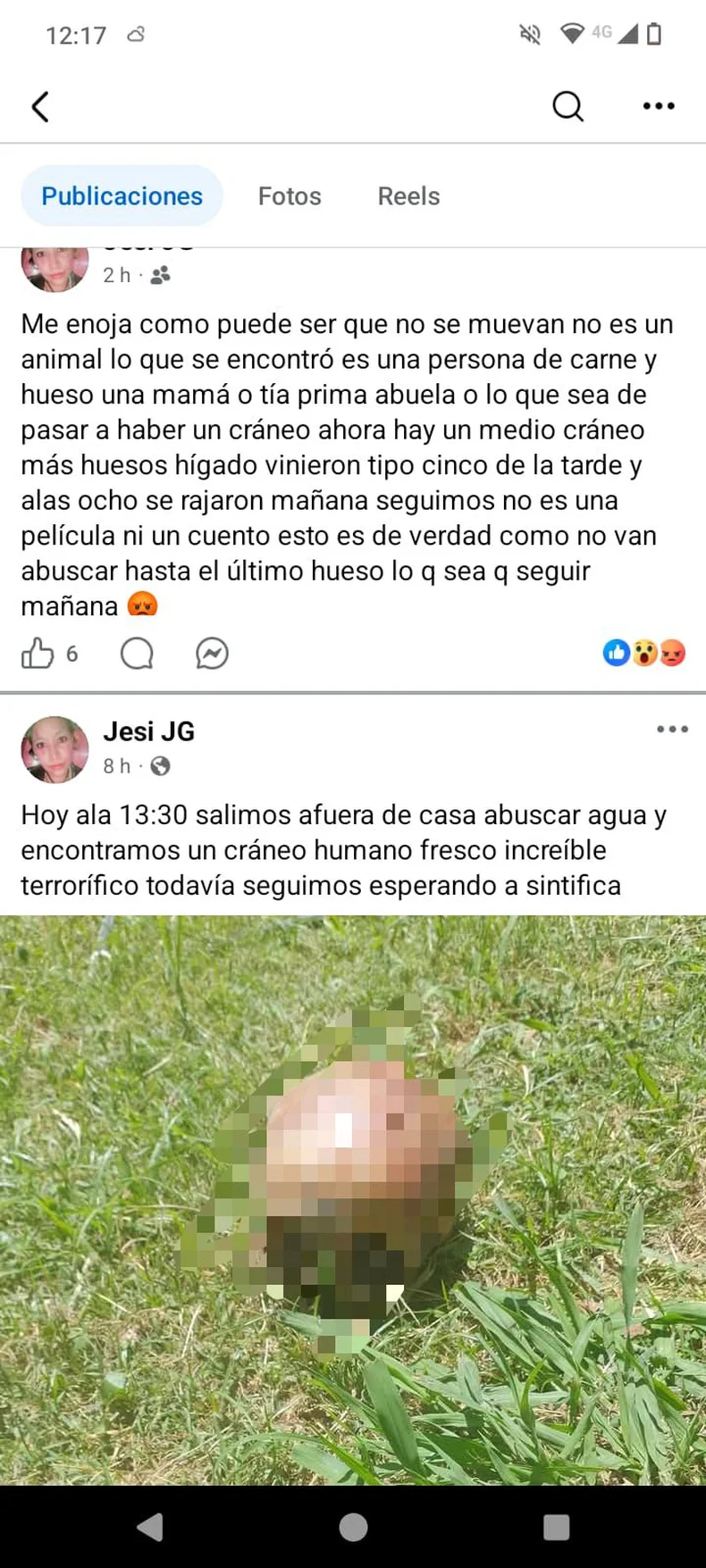 El hallazgo en Abasto