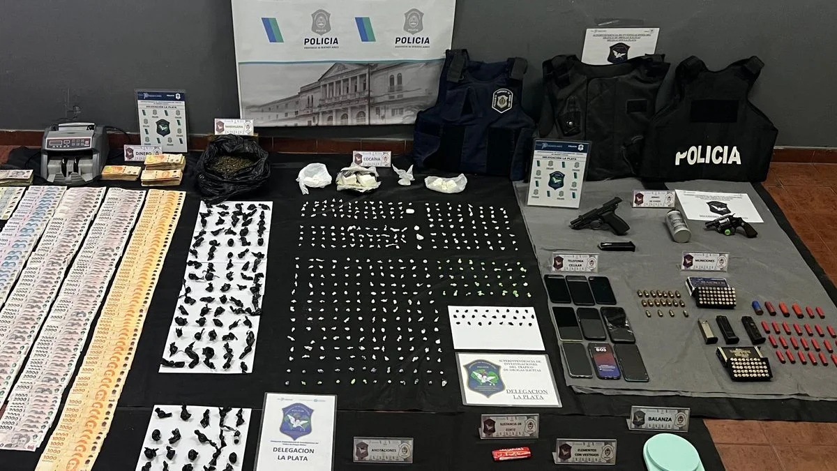 Desbarataron una banda narco en La Plata