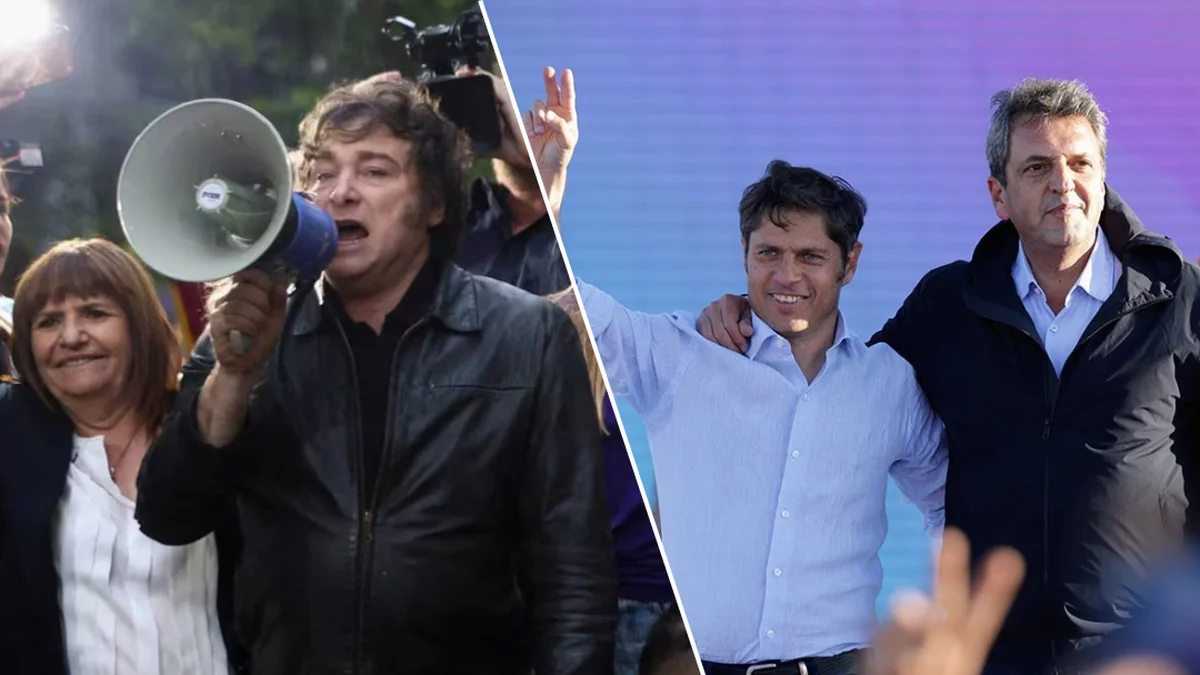 Milei desembarca en Rosario y Kicillof encabeza junto a Massa un acto en el Conurbano