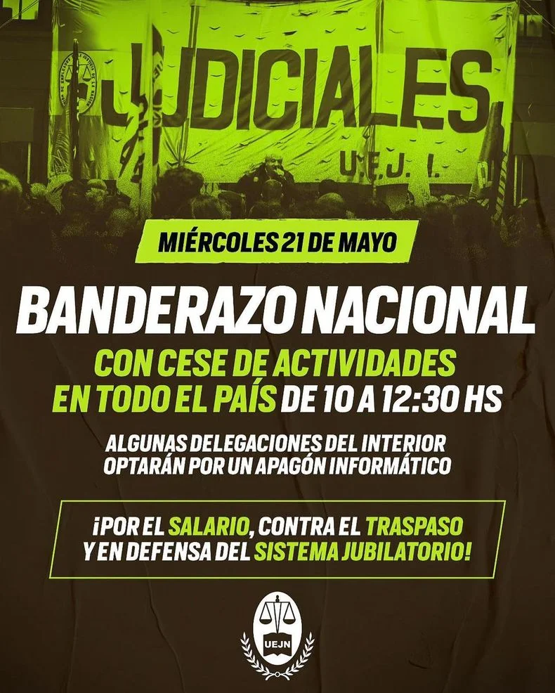 Uno de los Sindicatos del Poder Judicial proponer paro de actividades de cara al mi&eacute;rcoles en La Plata