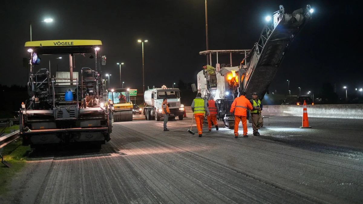 Comenzaron las obras de repavimentación de la Autopista Buenos Aires – La Plata