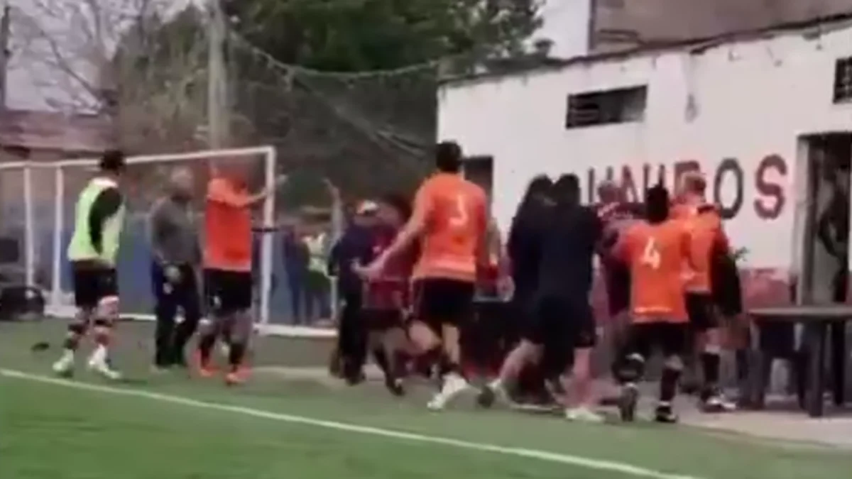 Batalla campal en el Senior de la Liga Amateur Platense