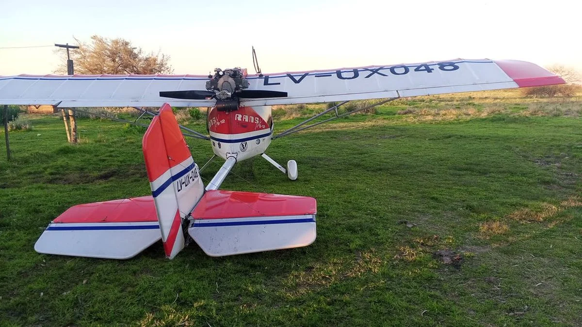 Una avioneta realizó un milagroso aterrizaje en Gonnet