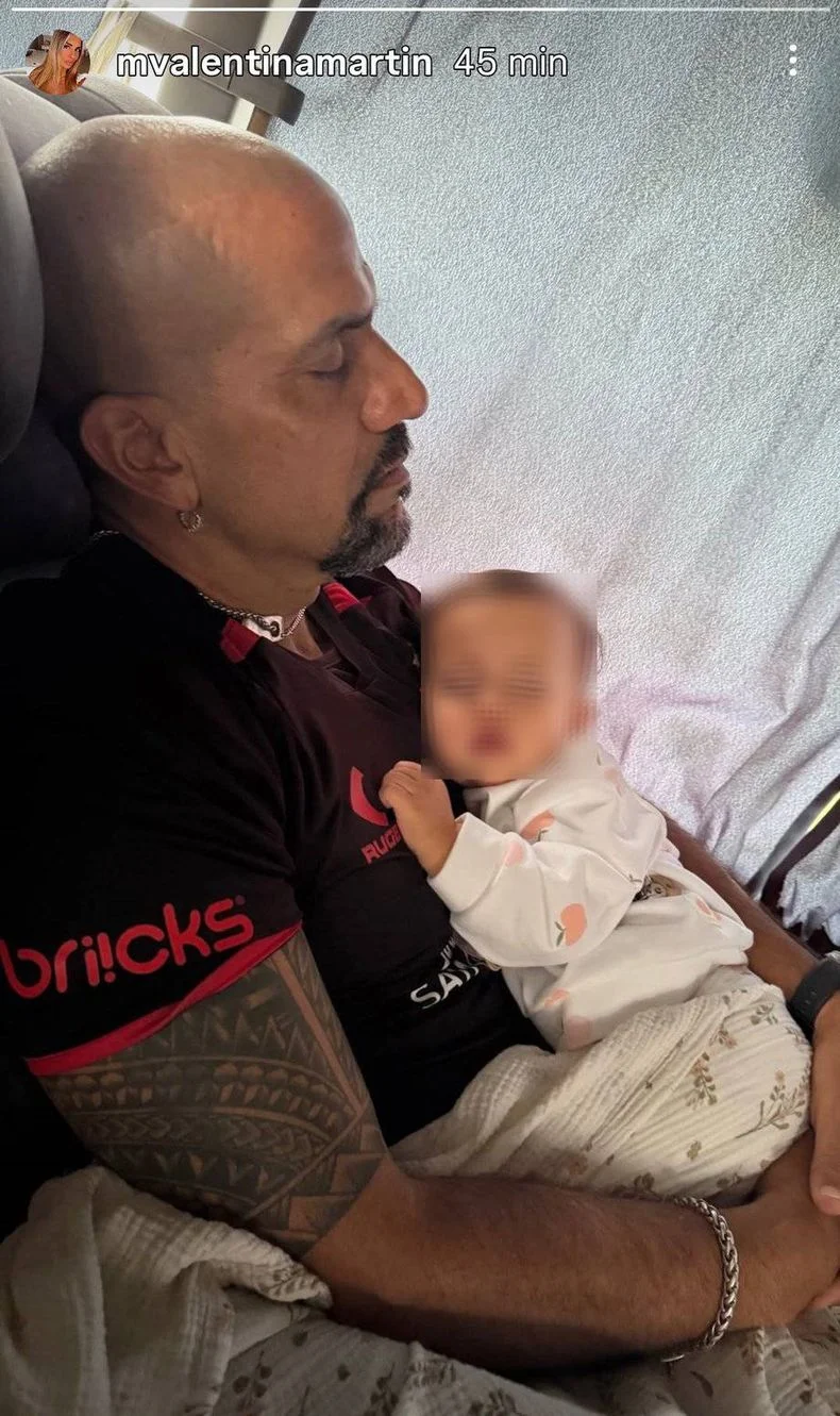 La tierna foto de la esposa de Juan Sebasti&aacute;n Ver&oacute;n, rumbo a Platense - Estudiantes