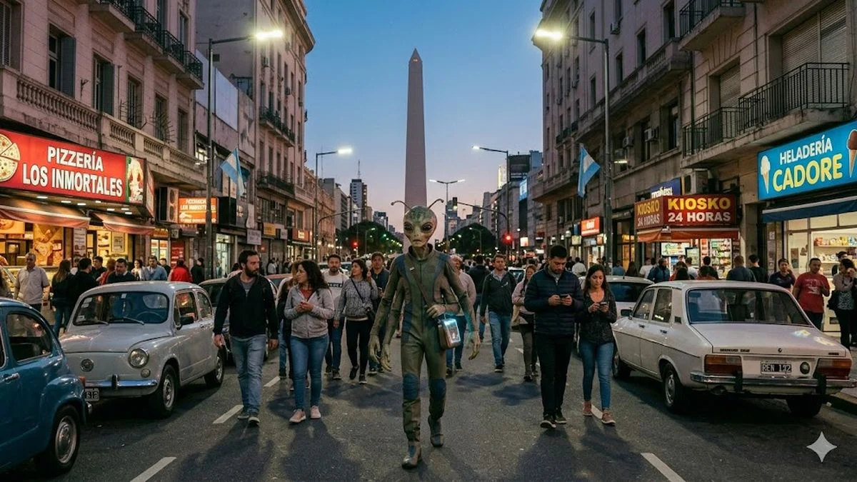 ¿Qué pasa si llega un marciano a la Argentina?