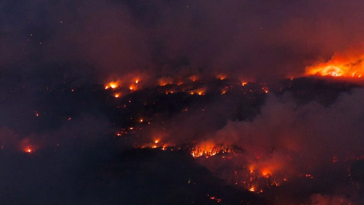 Fuego descontrolado en El Bolsón: "Se está quemando todo"
