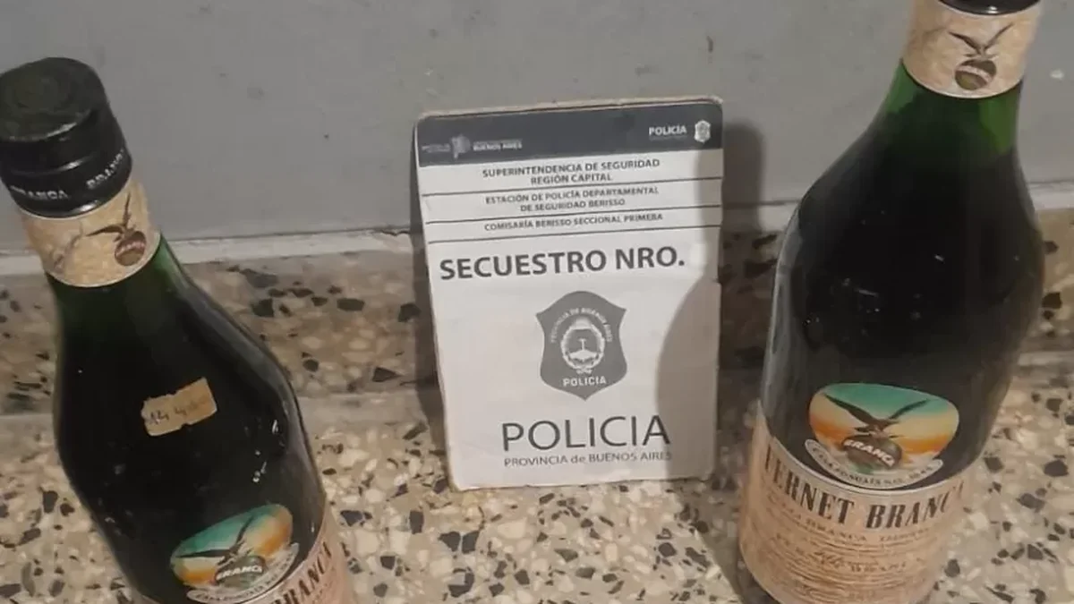 Se robó dos fernet y cayó preso en Berisso