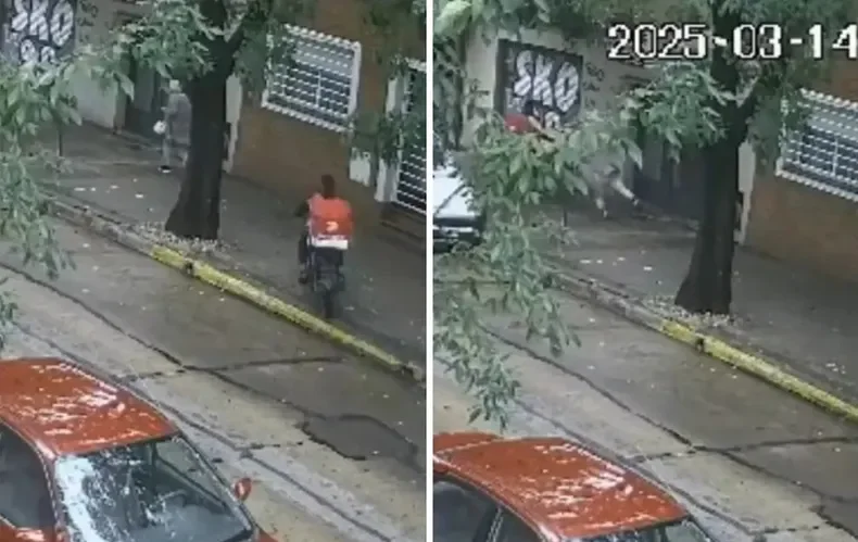 El motochorro que simul&oacute; ser un delivery&nbsp;